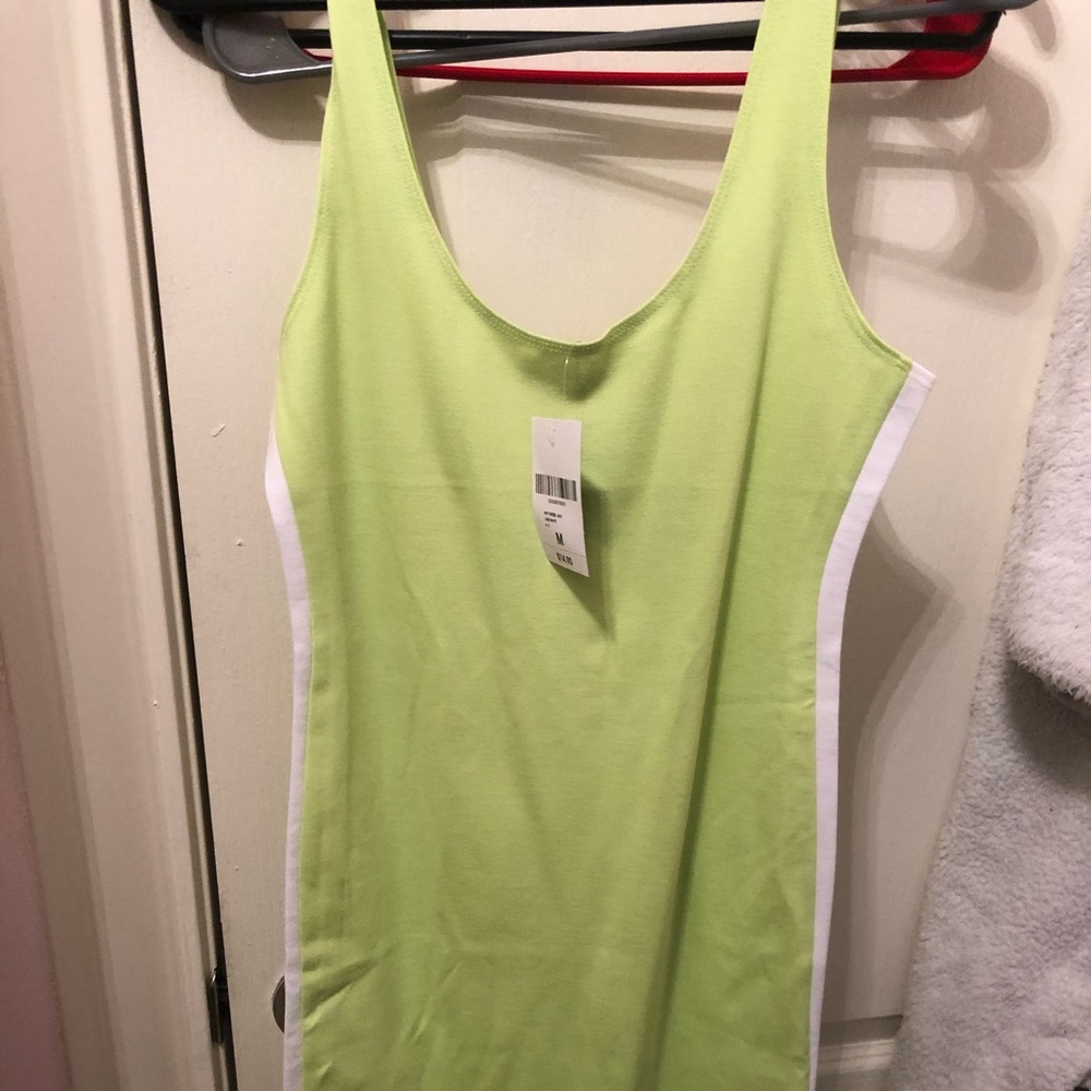 Cute lime green fitted dress